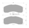 BOSCH 0 986 505 378 Brake Pad Set, disc brake